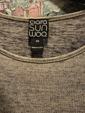 CLARA SUNWOO Set Heather Gray Crew Neck Sweater